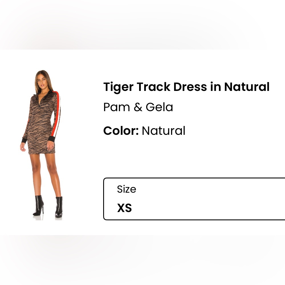 Pam & Gela Natural Tiger Dress, sexy and gorgeous! From Revolve